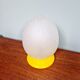 Lampe de table oeuf en verre bullé, années 70