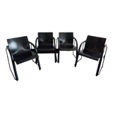 Thonet S320 black chairs