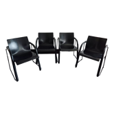 Thonet S320 black chairs