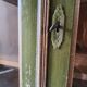 Hand-painted and signed notched cabinet
