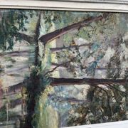 Rare antique double-sided painting – oil landscapes