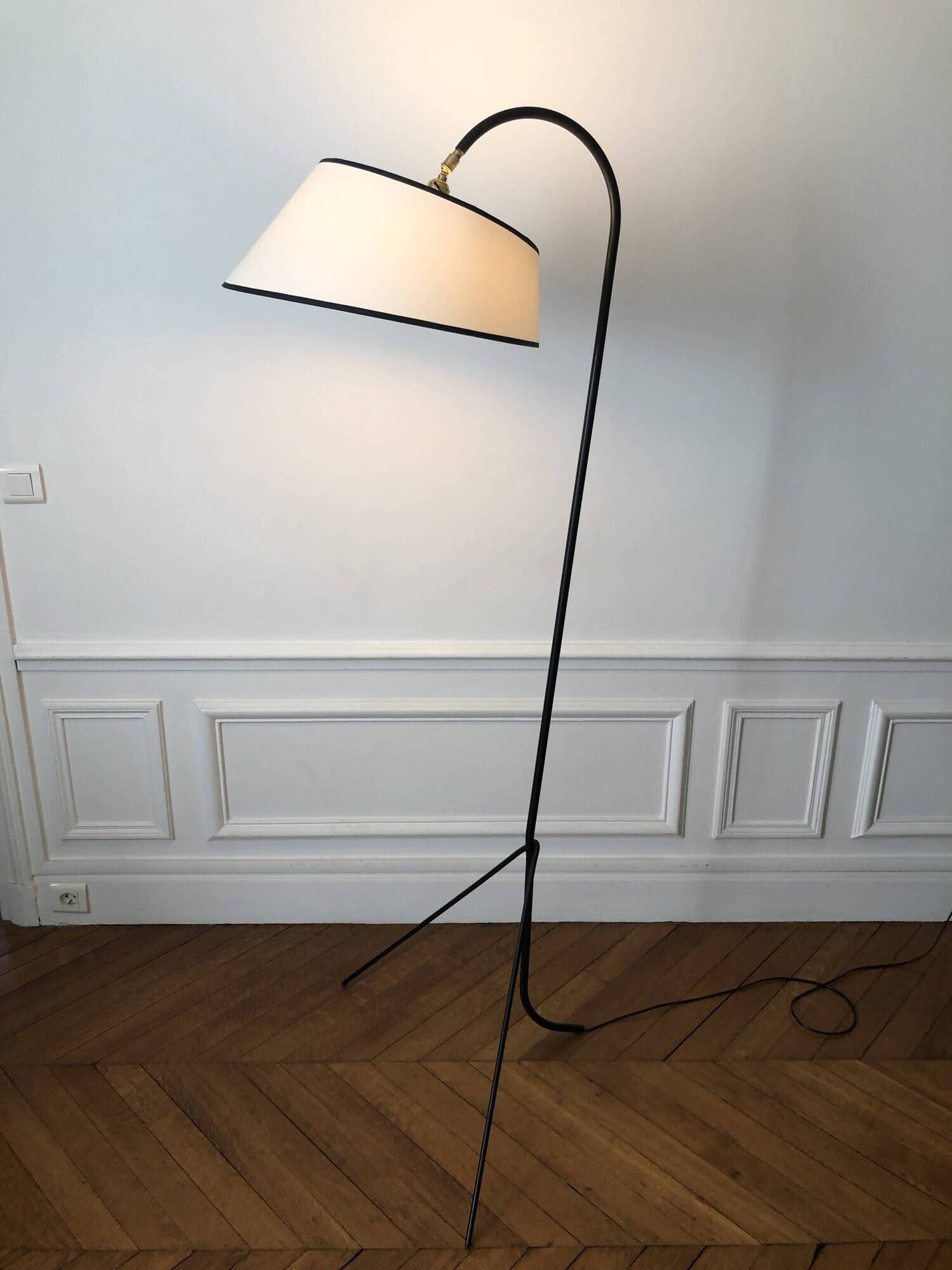 1950s tripod floor lamp