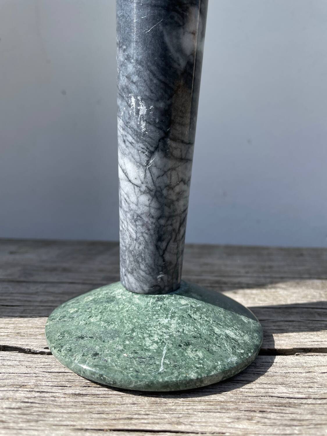 Postmodernist Milano marble candle holder