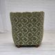 1960s, Danish armchair, green furniture velour, solid oak wood.