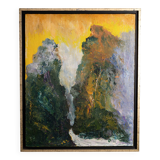 Abstract landscape painting ‘‘Chine Ancienne’’
