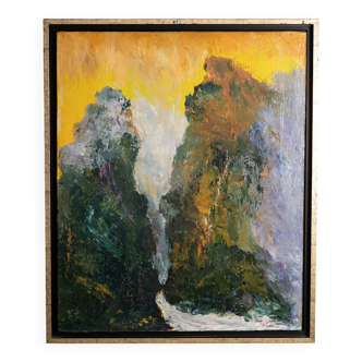 Abstract landscape painting ‘‘Chine Ancienne’’