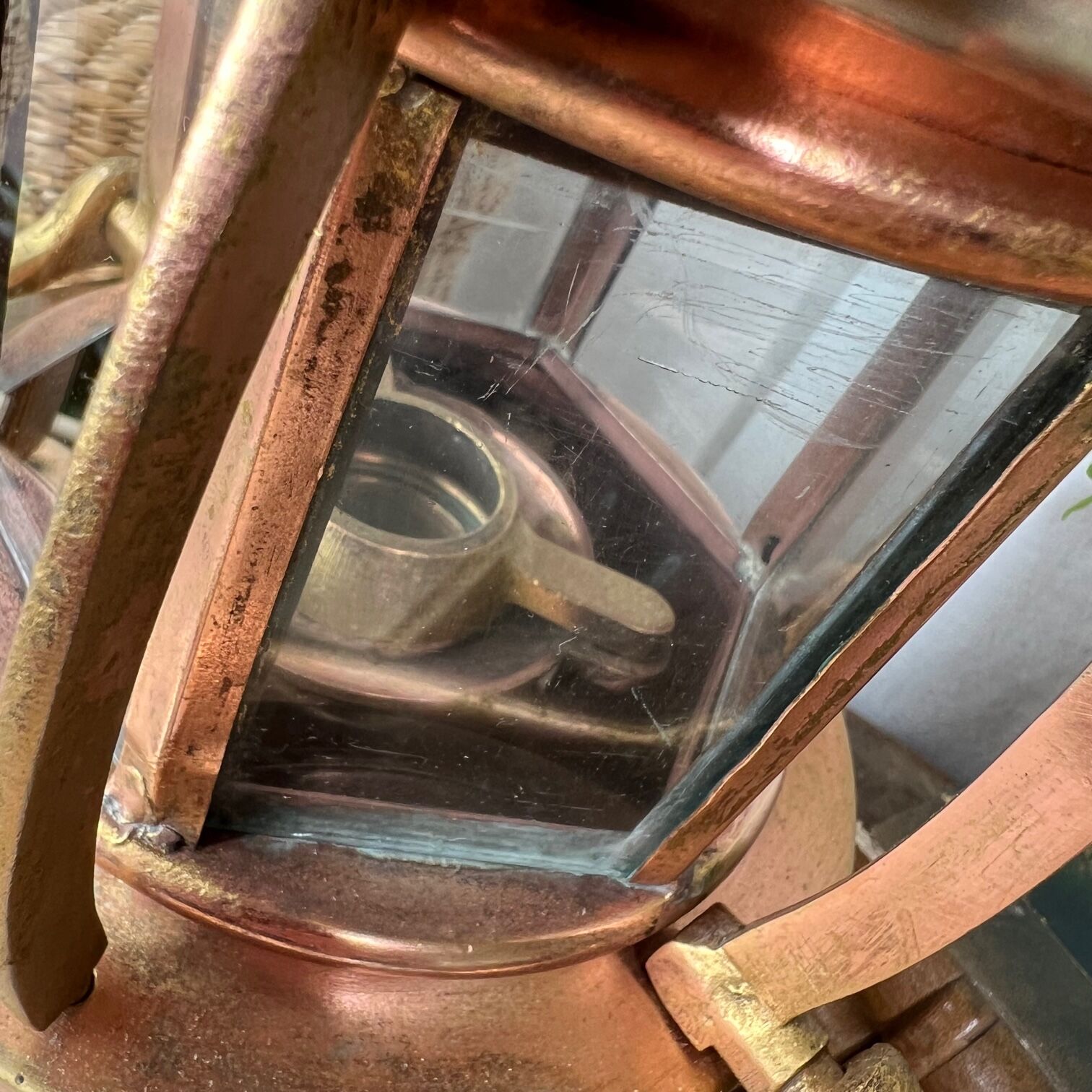 Old storm lamp from 1864