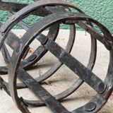 Riveted wrought iron cage suspension
