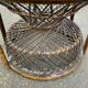 Emmanuelle peacock chair in rattan and wicker
