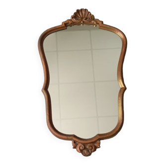 Baroque mirror Patinated gilded carved wood frame dp 0823309