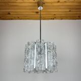 Vintage Ice Murano Chandelier by AV Mazzega, Italy, 1970s