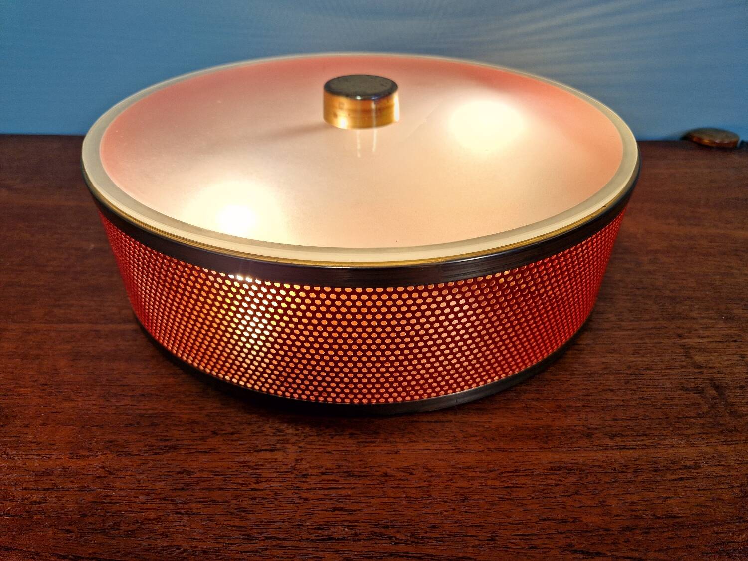 Porthole ceiling light by Lunel, 1950s