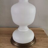 Mushroom lamp blown glass opaline