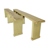 Pair of wooden benches
