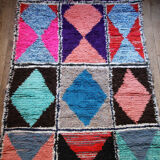 Boucherouite "taddert" rug 100x285cm