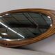 Miroir Art déco XL en marqueterie de bois