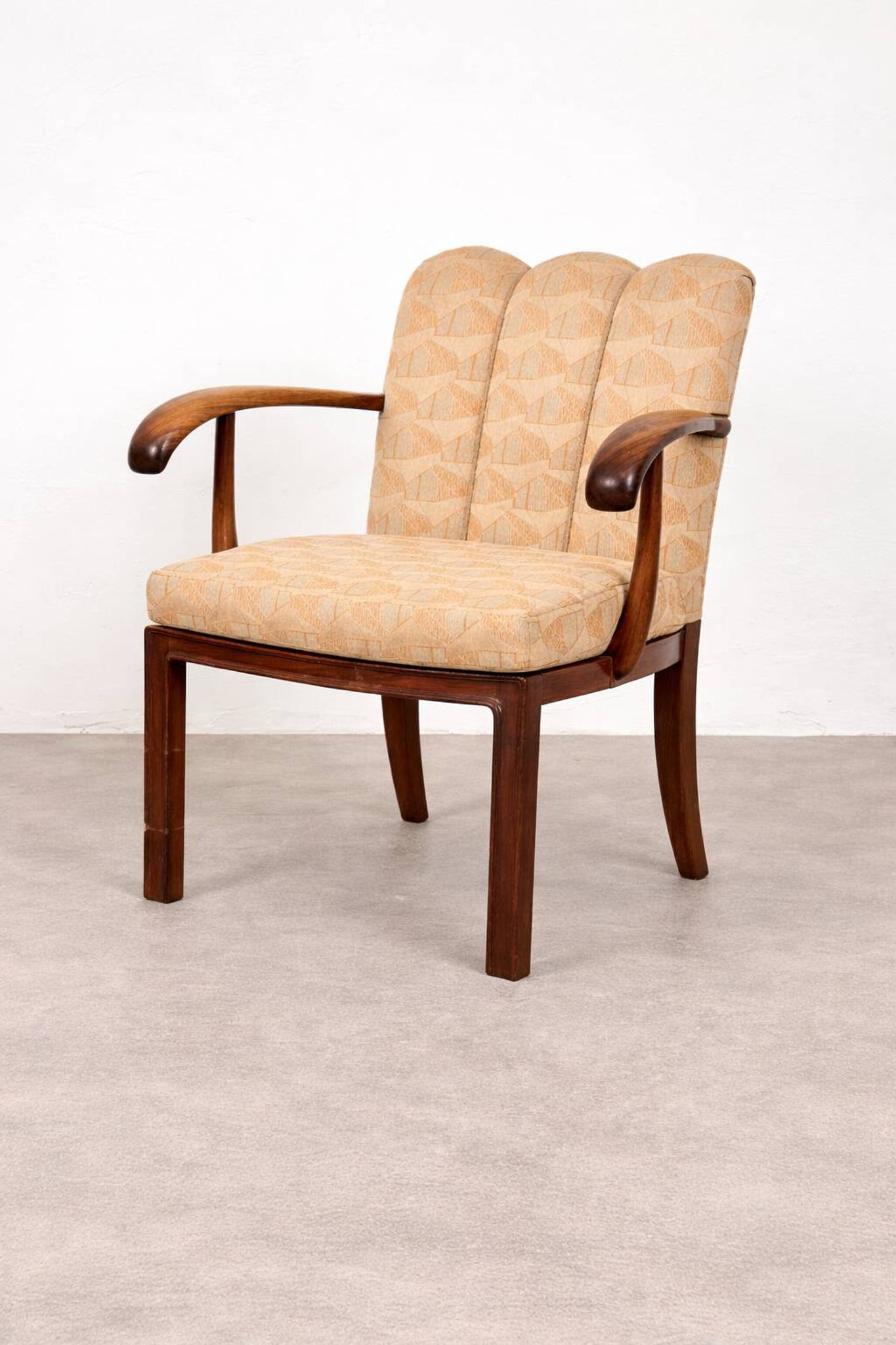 Dining room bench and armchair set, Vienna-Budapest, circa 1930.