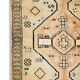 Persian Cream Tribal Runner Rug Handwoven Long Wool Carpet- 130x285cm