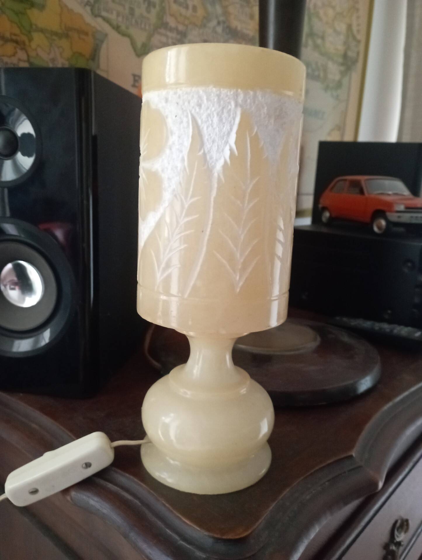 Vintage alabaster lamp