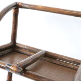 Rattan wall coat holder