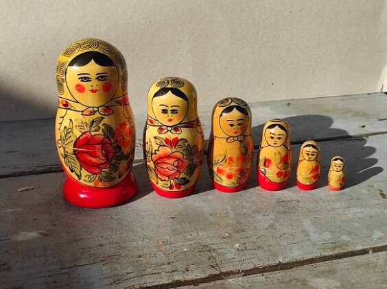 Russian matryoshka nesting dolls