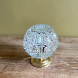 Glass "diamonds" globe lamp