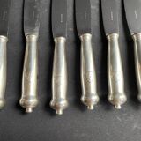 6 couteaux de table puiforcat richelieu argent