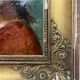 HST painting "Portrait of a young woman with a crown" 19th century, Empire frame