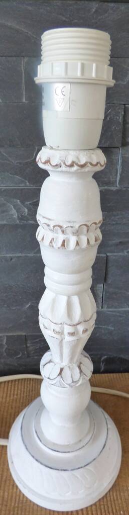 Set of 2 wooden lamp bases