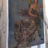 Large canvas XVIIth Erato, muse of lyric poetry