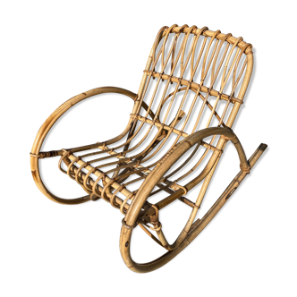 Rocking-chair en bambou enfant