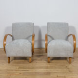 Model 410 armchairs by Jindřich Halabala for Up Závody, 1930s, set of 2