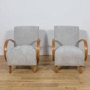Model 410 armchairs by Jindřich Halabala for Up Závody, 1930s, set of 2