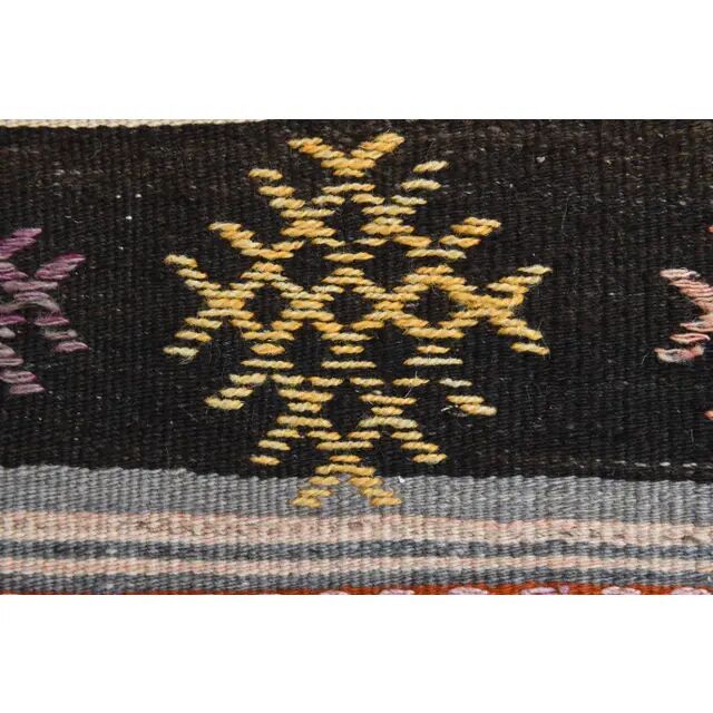 1970s Vintage Turkish Oushak Handmade Wool Cotton Beige Runner Rug 63x237