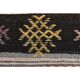 1970s Vintage Turkish Oushak Handmade Wool Cotton Beige Runner Rug 63x237