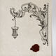 Sealed drawing, in Indian ink