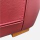 Vintage Roche Bobois red leather sofa