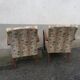 Paire de fauteuils années 50 tissu fleuri