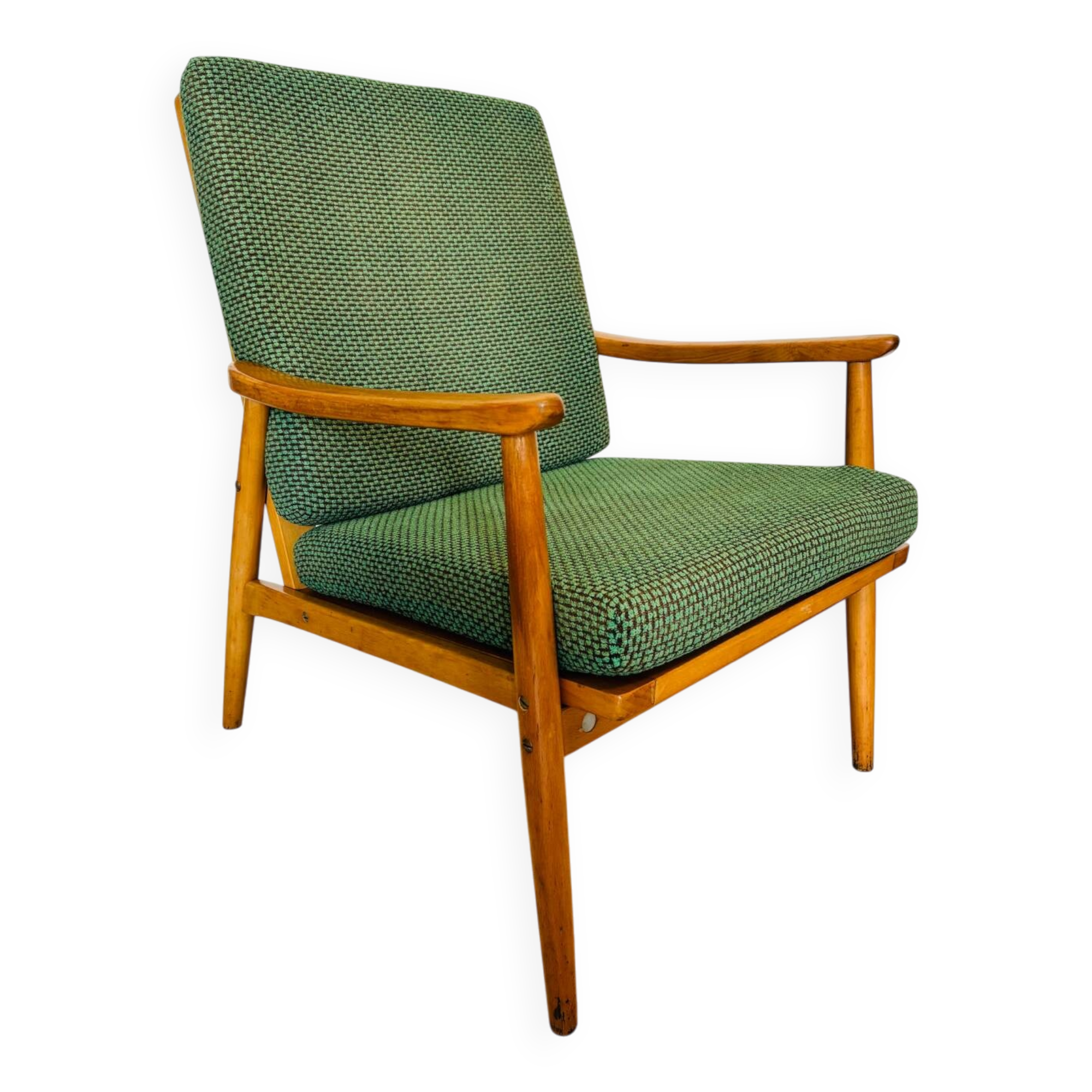 Fauteuil de salon vintage de Tchécoslovaquie des années 1960