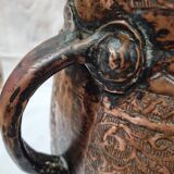 Engraved copper jar, Iran 19th century, Persia