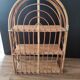 Shelf arch vintage rattan light honey 3 levels