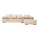 Corner sofa kopenhaga beige velour, scandinavian design