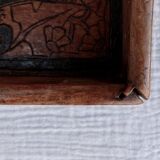 Plateau en marqueterie Art Nouveau