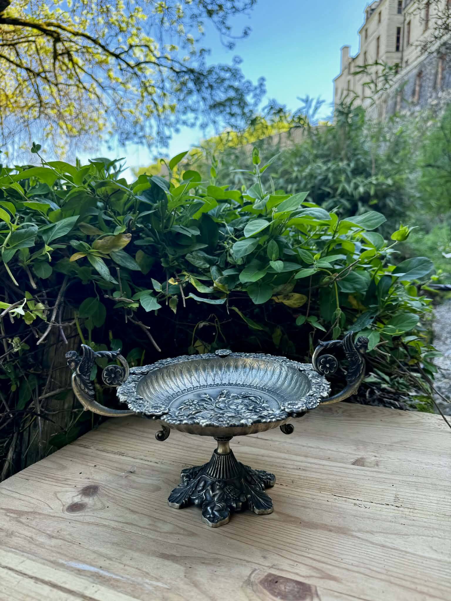 Silver centrepiece from the Art Nouveau period.