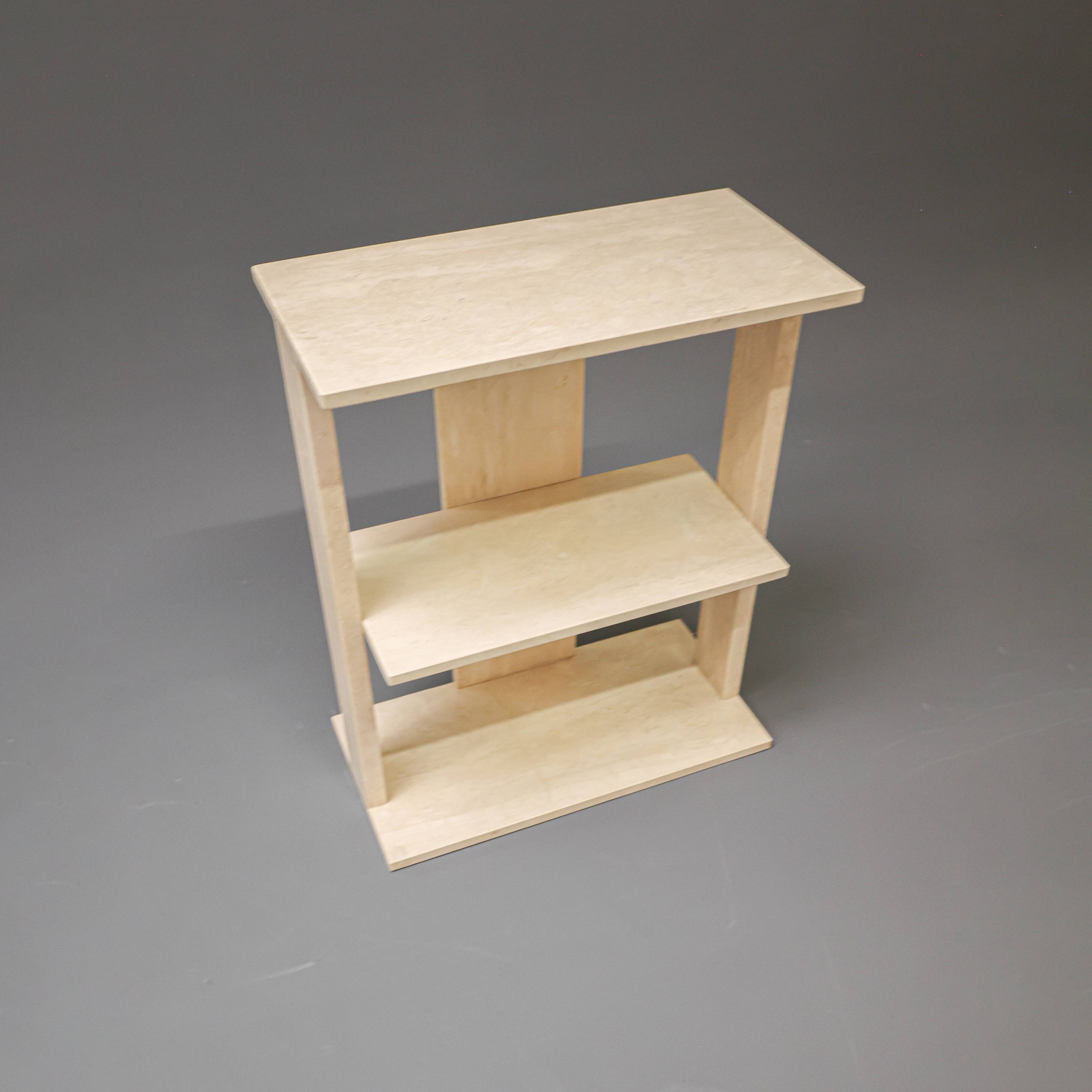 Vintage travertine book case, 1970s.