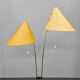 Mid Century Japanese Style Brass Floor Lamp, 1960s