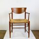 Pair of teak armchairs model 317 by Peter Hvidt for Soborg Mobler Denmark