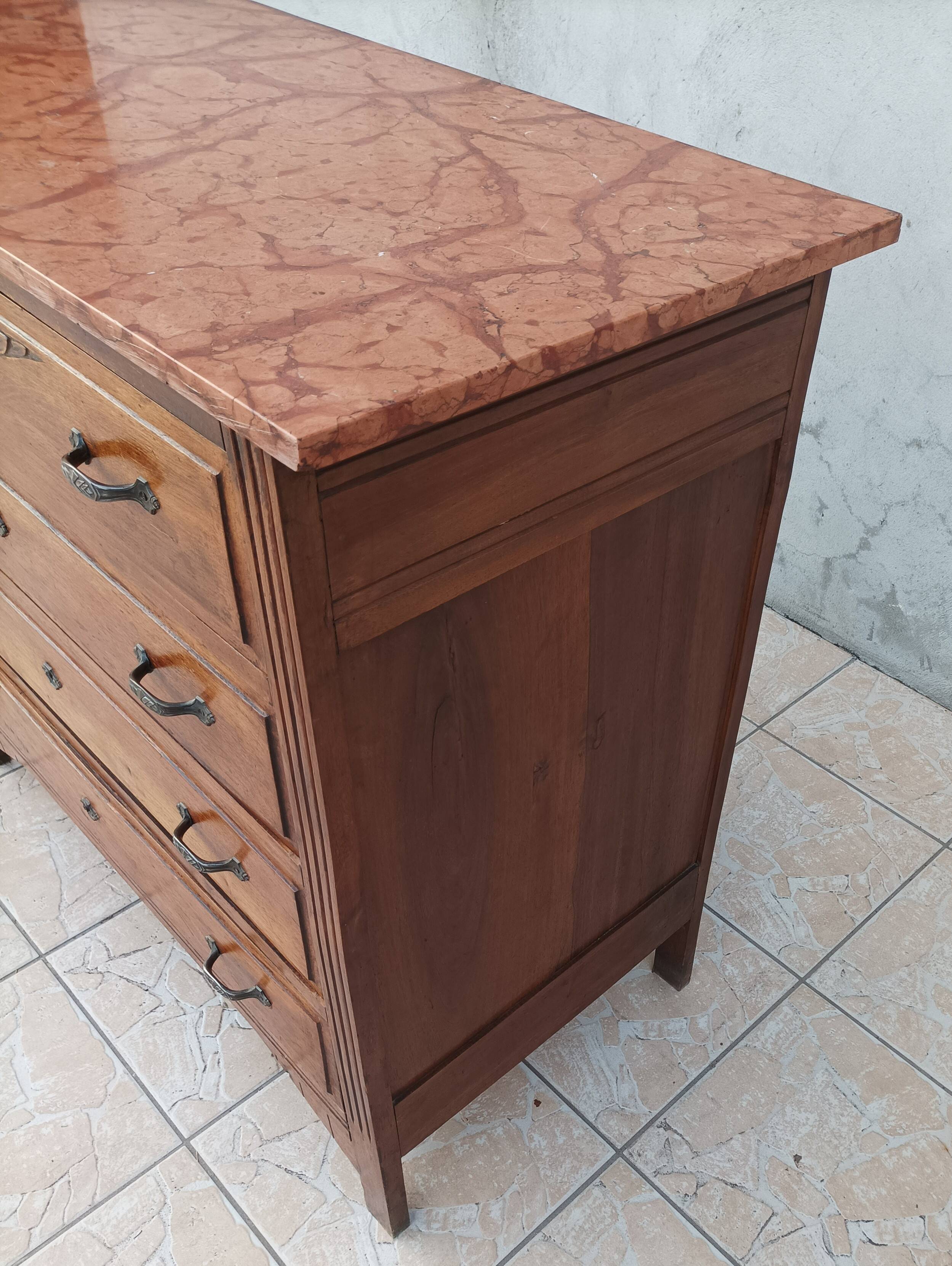 Art Deco walnut commode