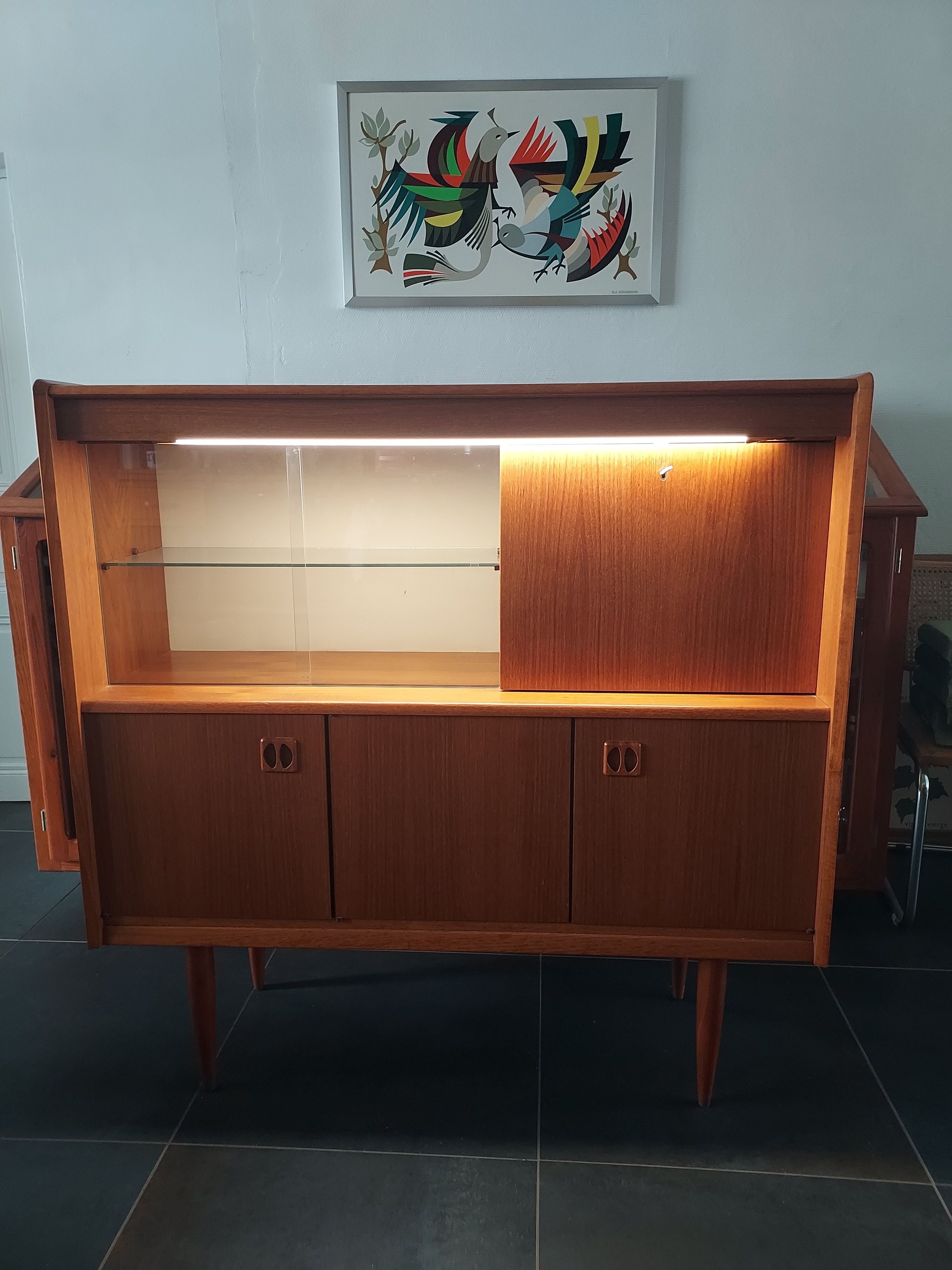 Scandinavian teak bar buffet