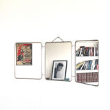 Miroir de barbier triptyque
